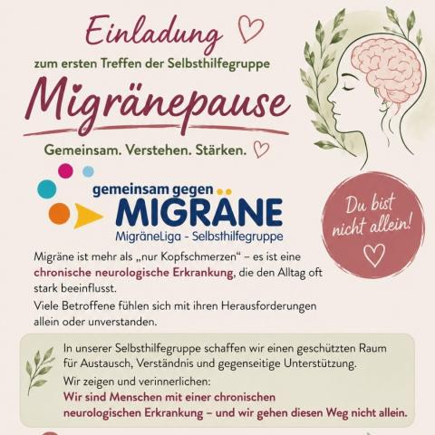 Einladung erstes Treffen Migränepause
